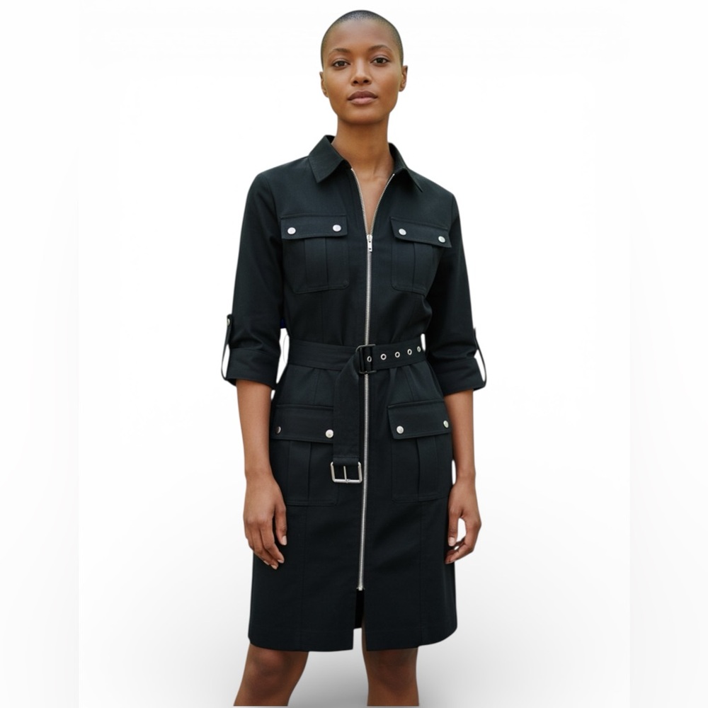 Michael Kors belted shirt dress